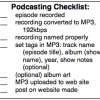 Podcasting check list