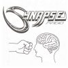 Synapse Radio logo with the drawing of a fist punching someone in the brain